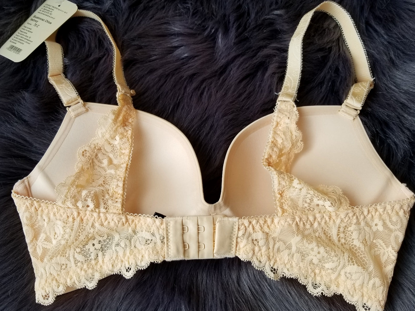 Chloe Wireless Molded Push Up Bra Beige Smooth