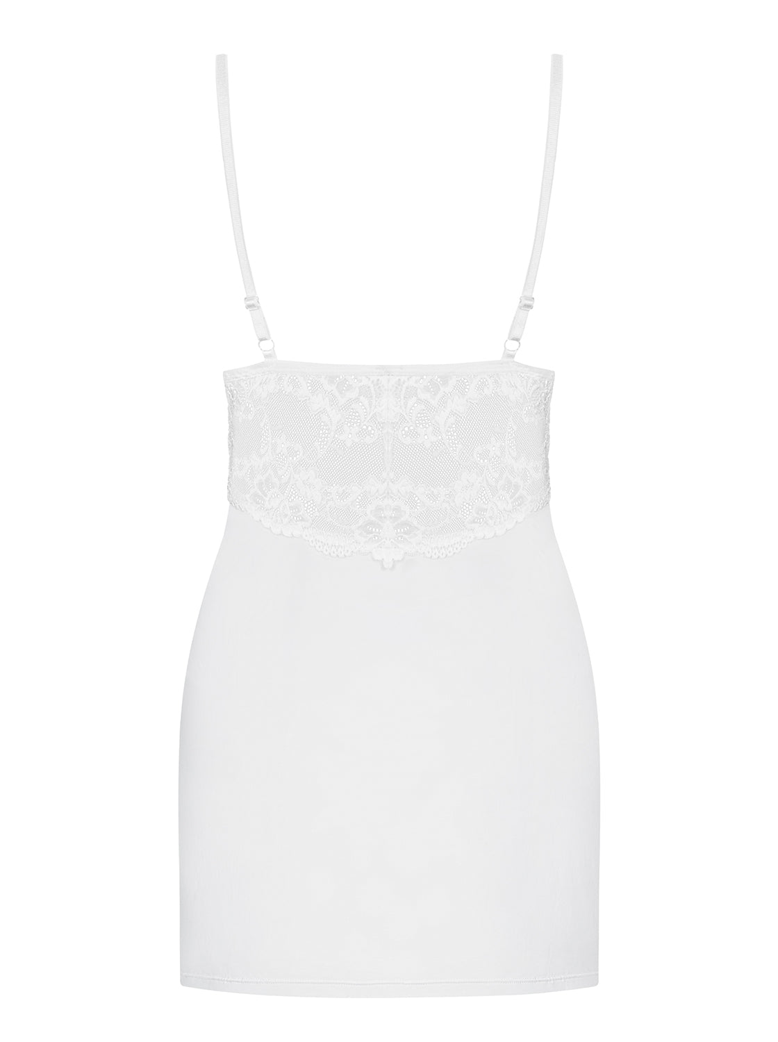 Desi Set Chemise and Thong White