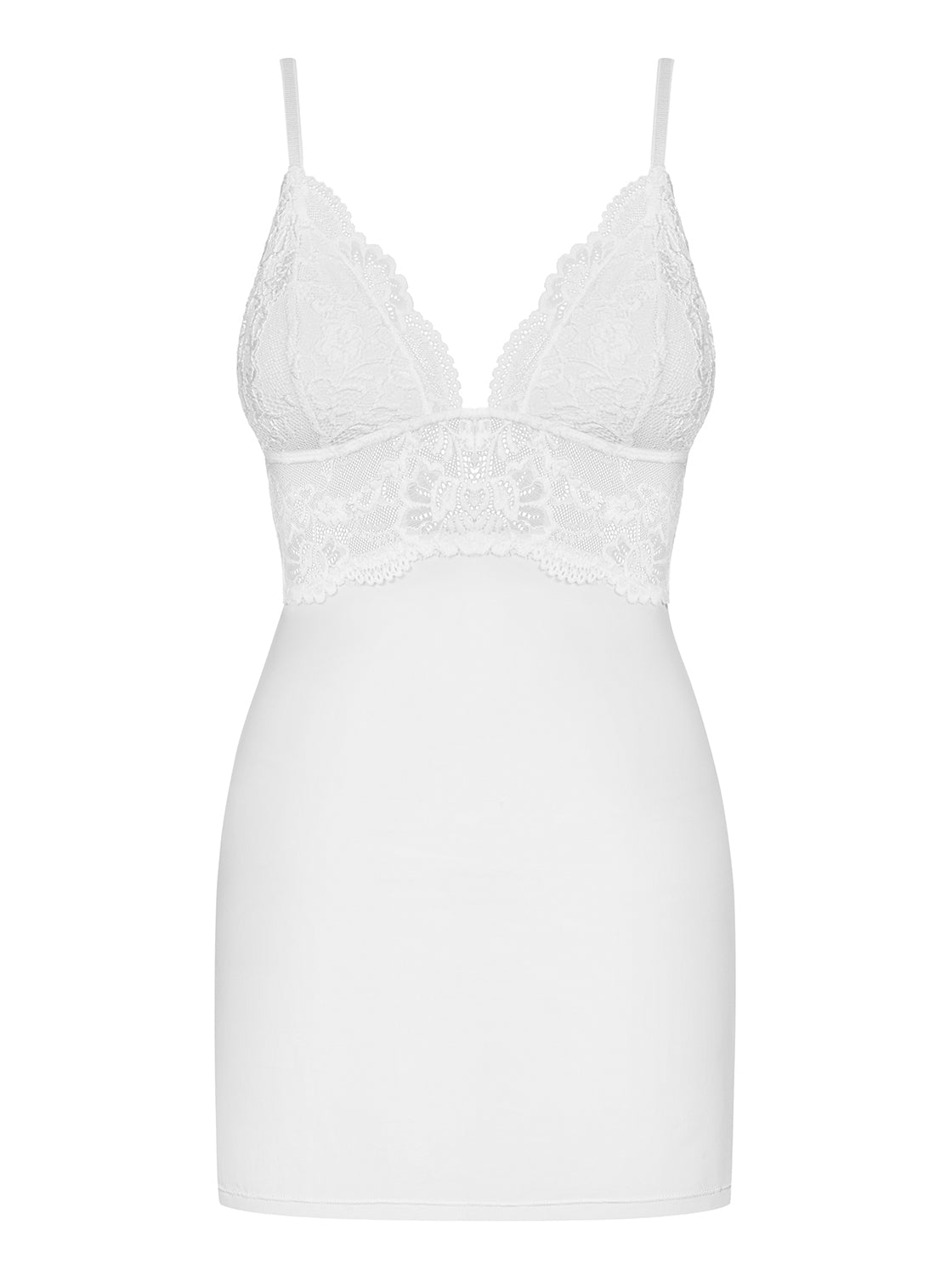 Desi Set Chemise and Thong White