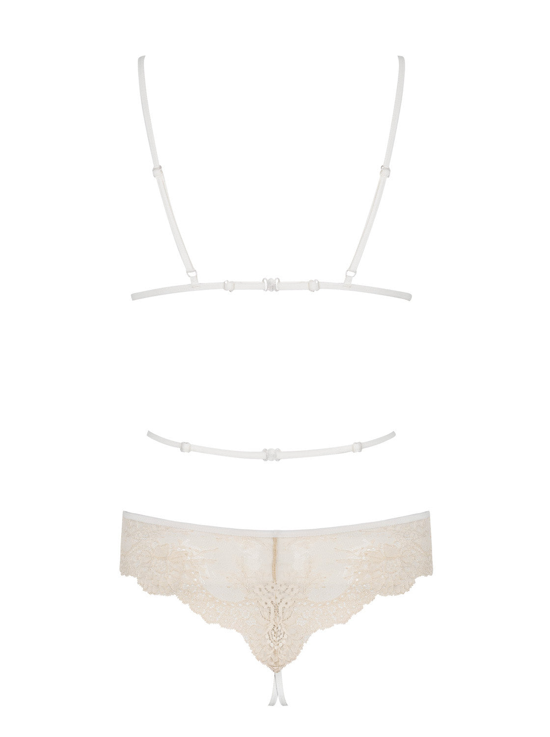 Bisquitta Subtle Lace Teddy Ecru