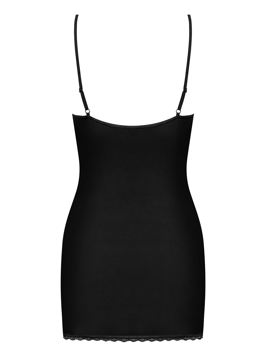 Blacardi Set Chemise and Thong Black