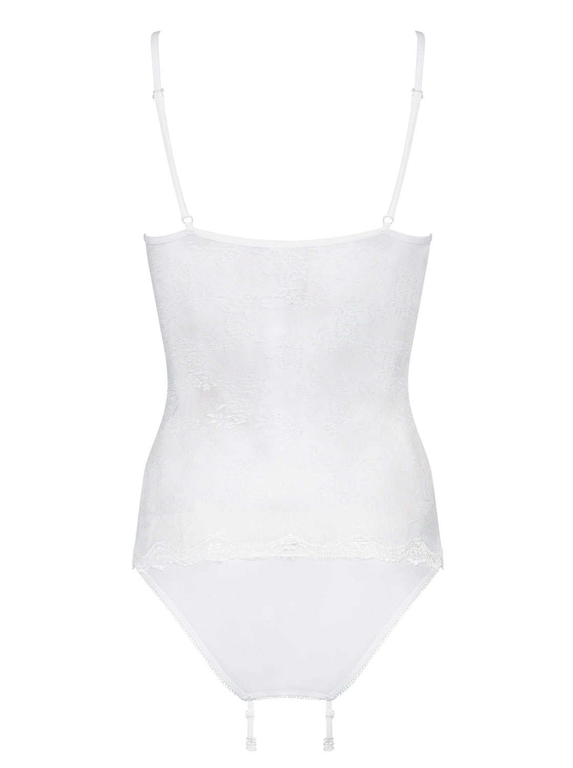 Charms Teddy Sheer Lace White