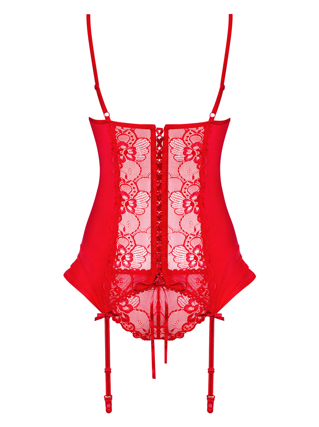 Heartina Racy Red Set Corset and Panties