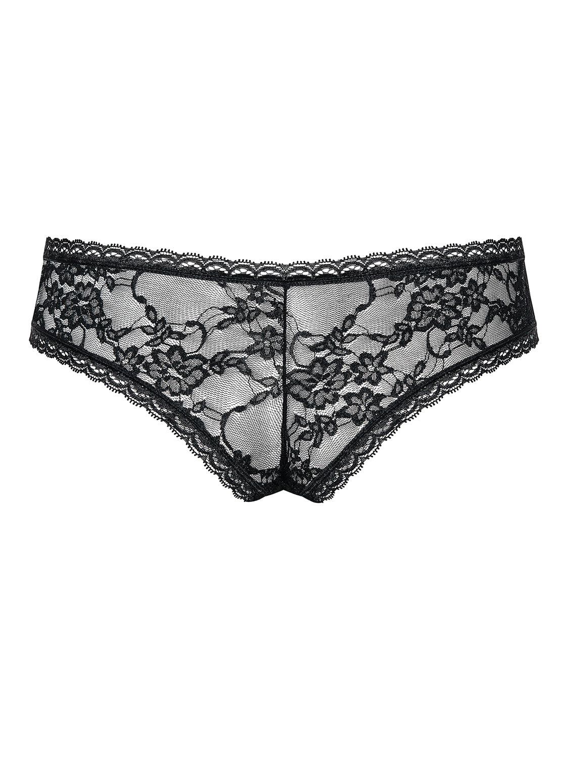 Hotina Playful Black Lacy Hipster Panties