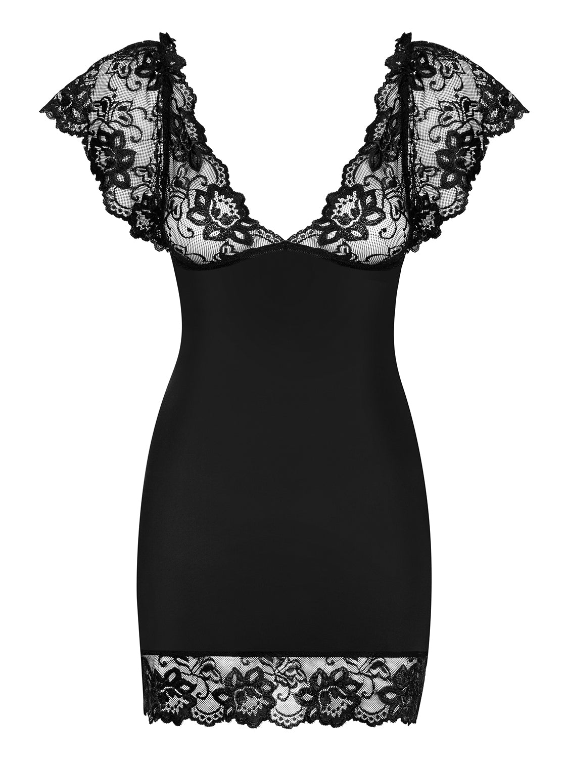 Idillia Black Set Chemise and Thong