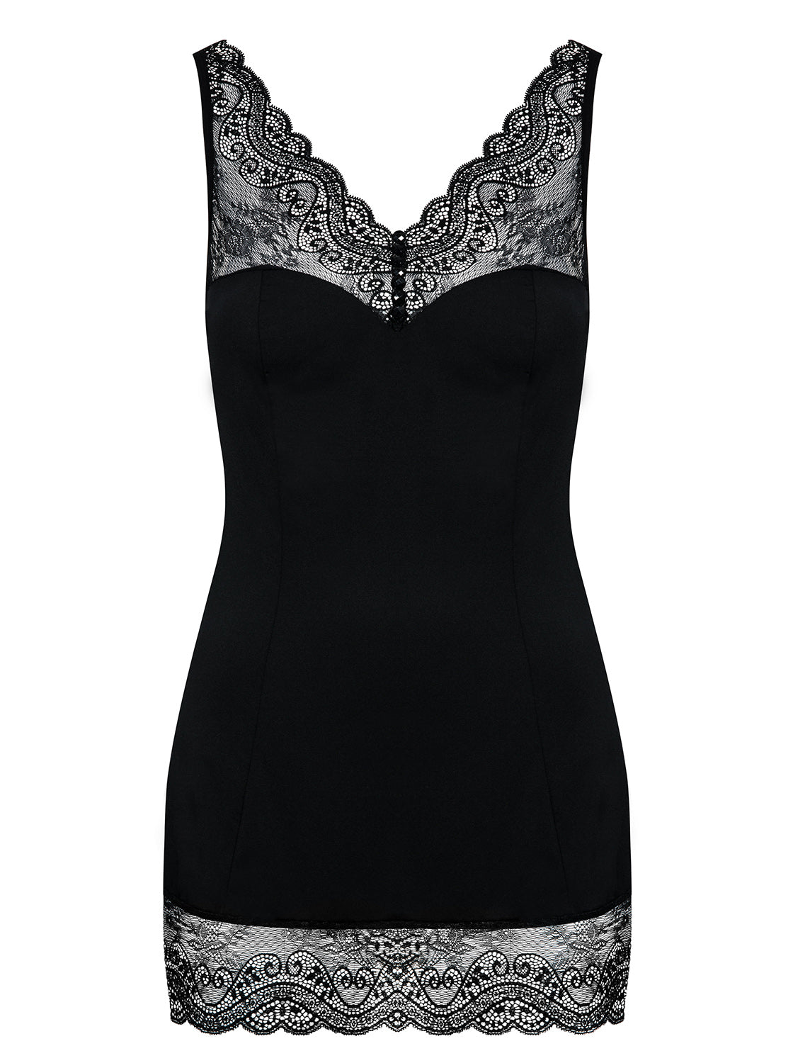 Miamor Classy Black Set Chemise and Thong