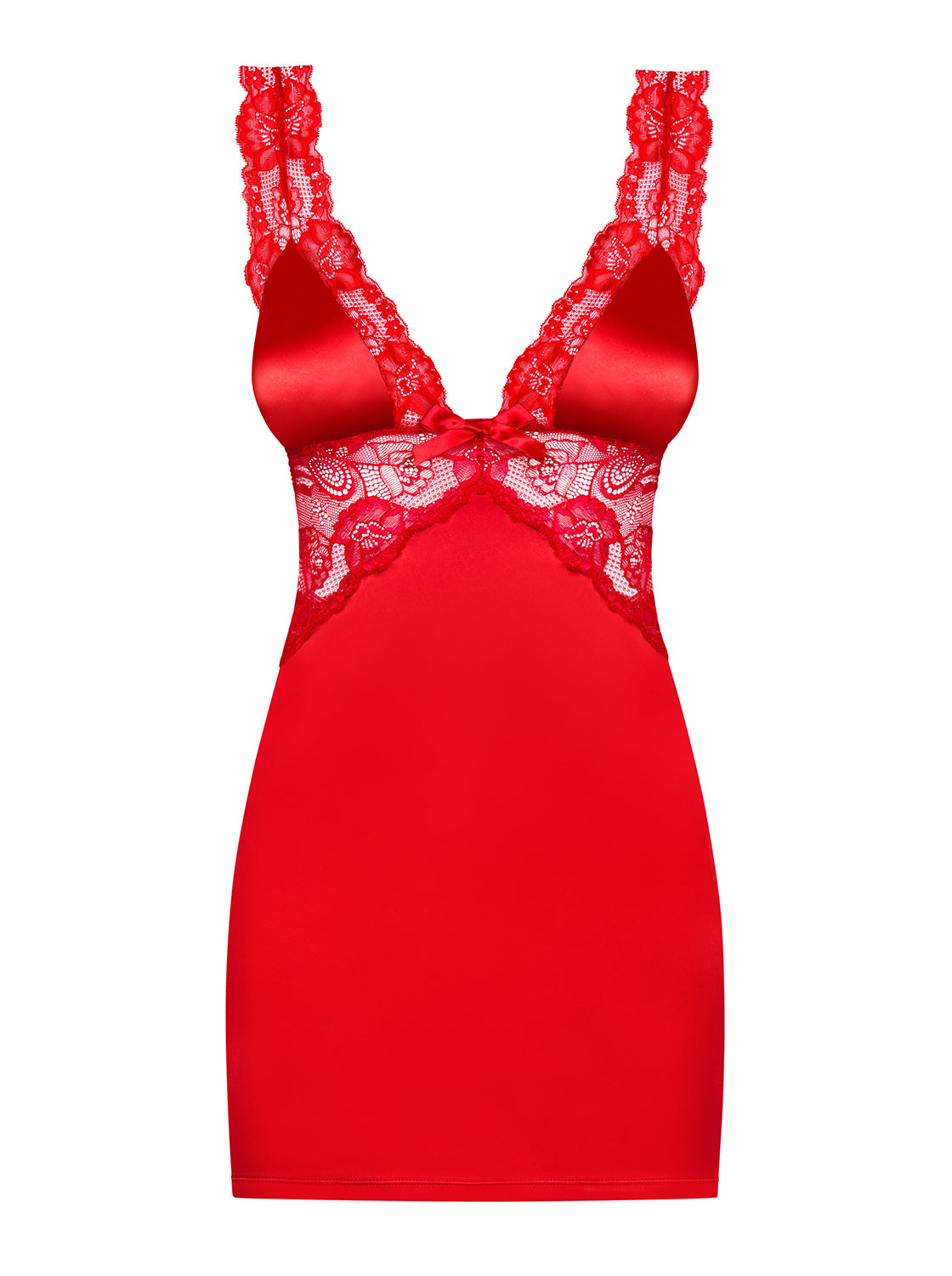 Secred Spicy Red Chemise and Thong Set