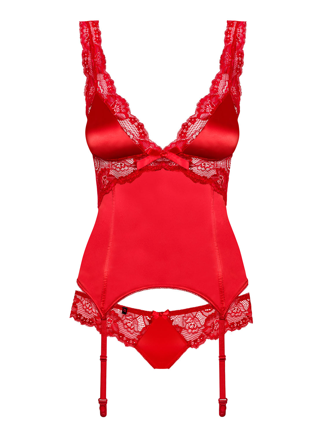 Buy PrettySecrets Women Red & Black Printed Lingerie Set BP03SS18 - Lingerie  Set for Women 6581631