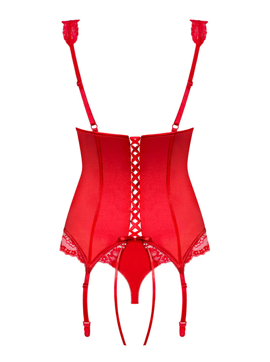Secred Irresistible Red Set Corset and Panties