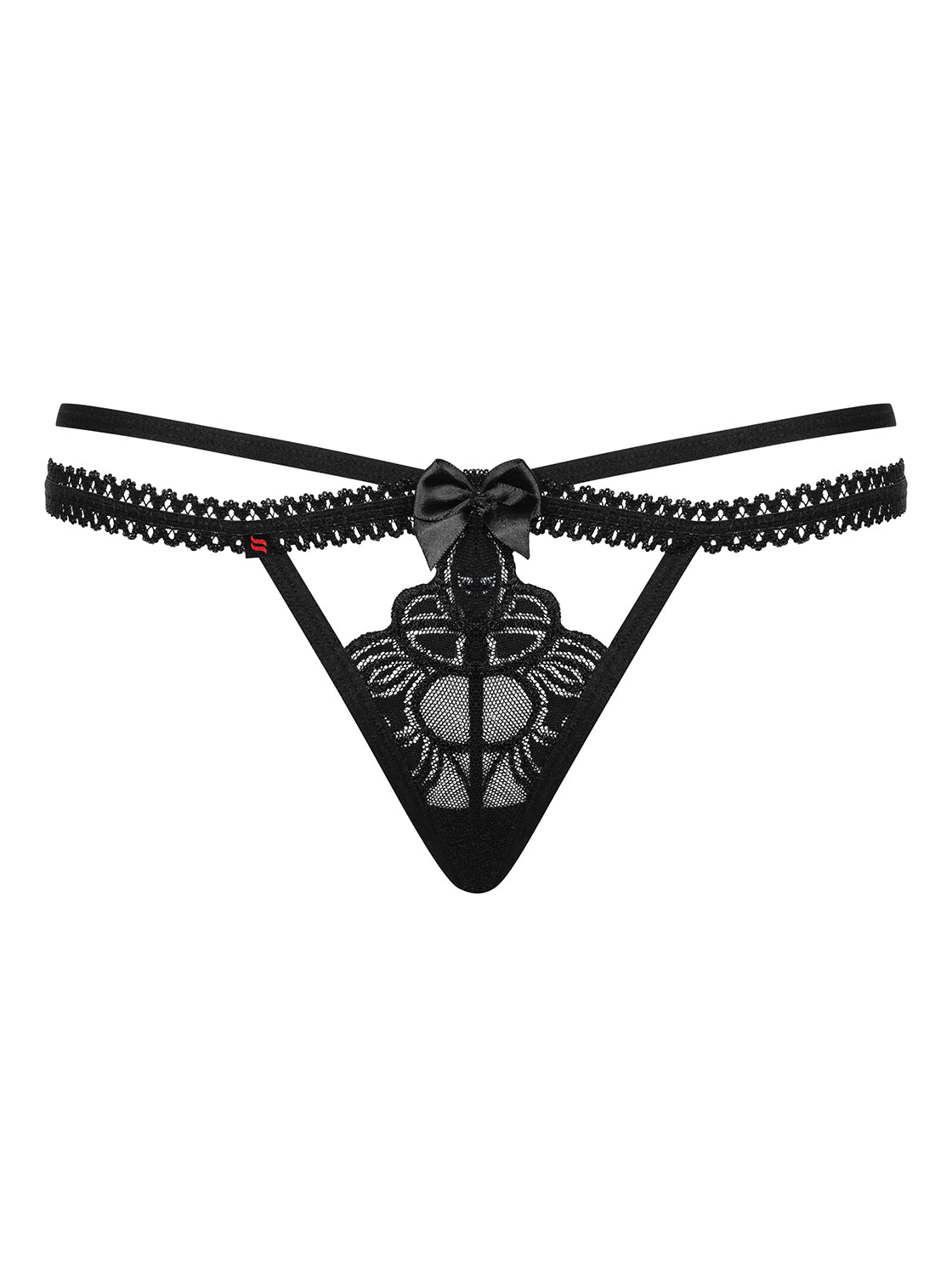 Wonderia Ultra Sexy Black Chemise and Thong Set