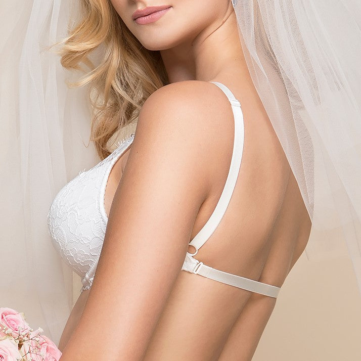Zoe Molded Push Up Bra Backless Ecru