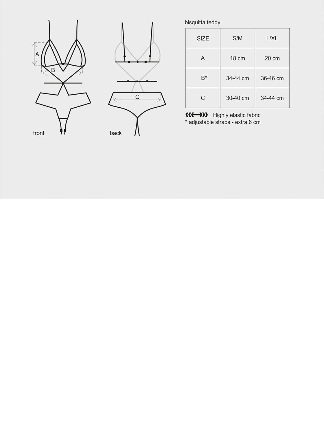 Bisquitta Subtle Lace Teddy Ecru