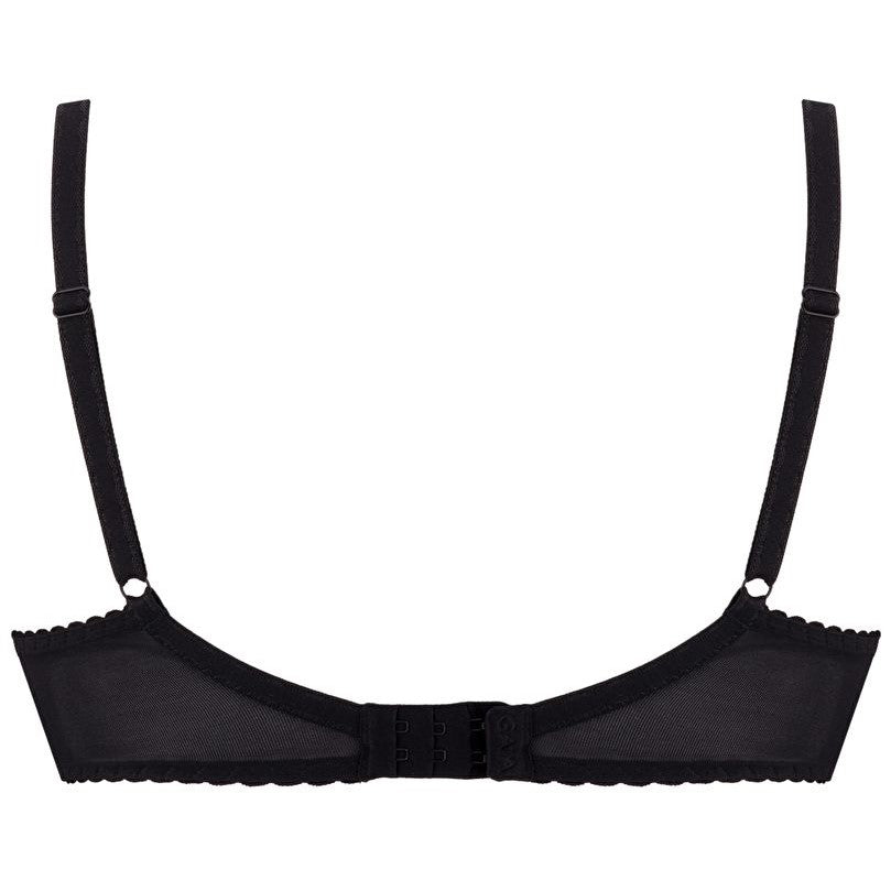 Soft Cup Bra Chantal Black Beige Underwire