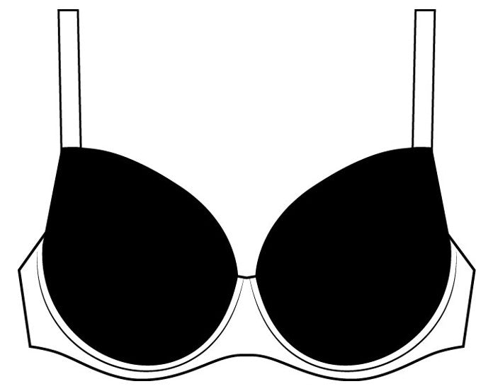 Push Up Bra Lana Molded Seamless Pearl White