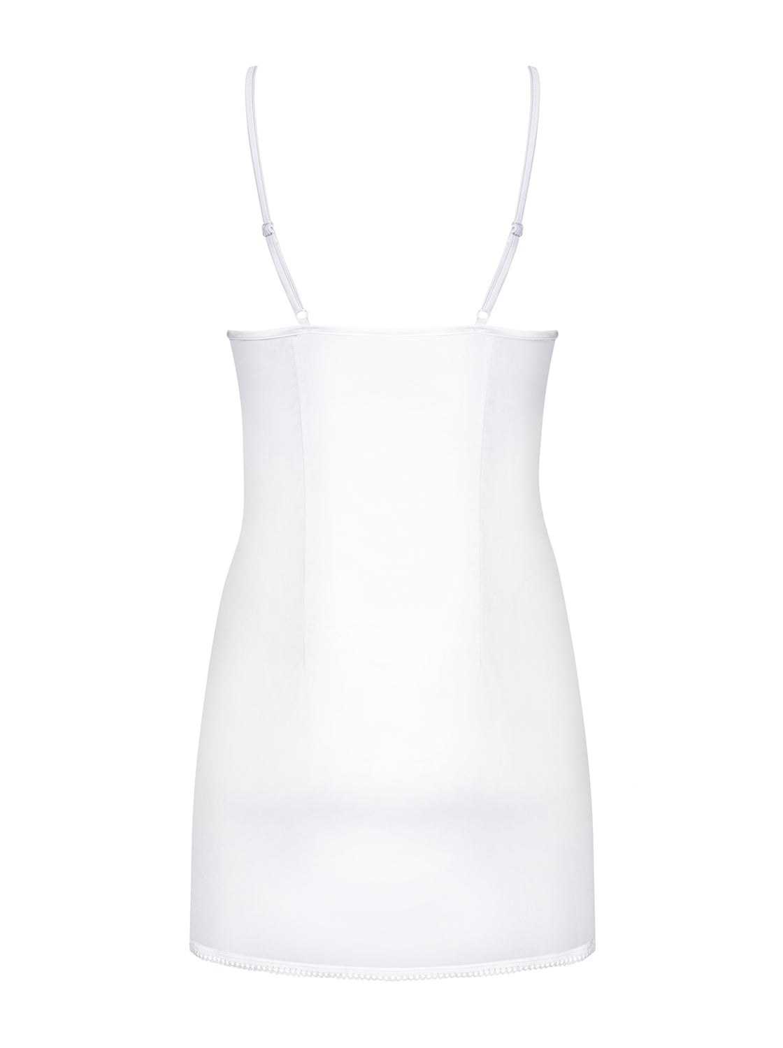 Leila Laced White Set Chemise and Thong