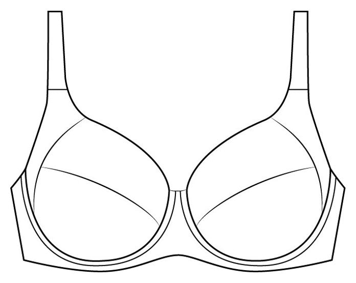 Soft Cup Bra Chantal Black Beige Underwire