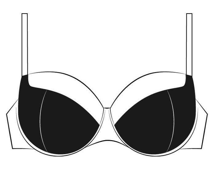 Estella Semi Padded Bra Graphite