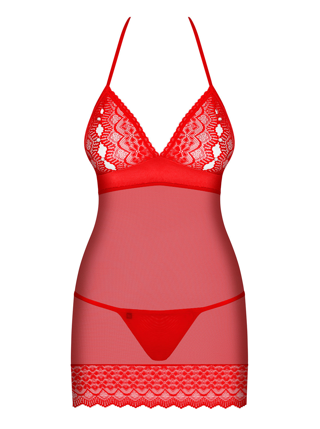 Sultry Red Set Chemise and Thong