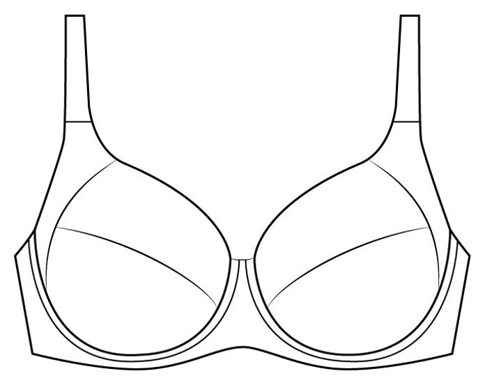 Soft Cup Bra Chantal Black Beige Underwire