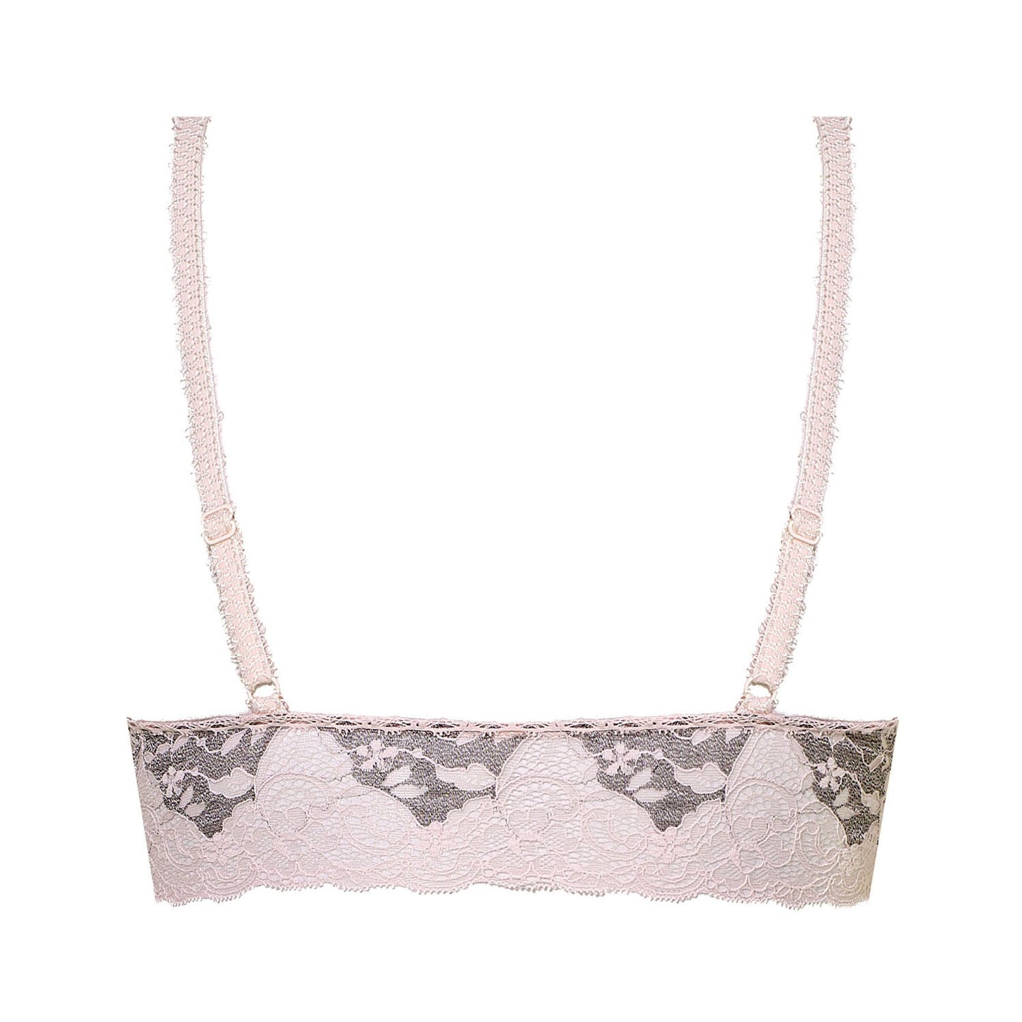 Megi Super Soft Lace Pink Grey Bra and Panties Set